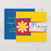Pinoy Philippine Independence Day Uitnodiging (Voorkant / Achterkant)