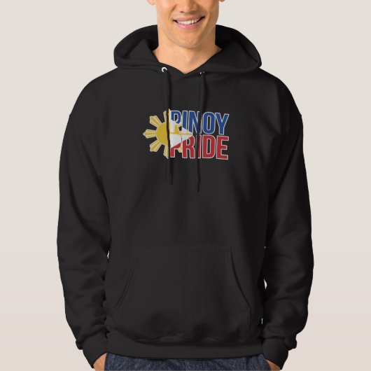 Pinoy Pride Filipino Pinay Philipines Hoodie (Voorkant)