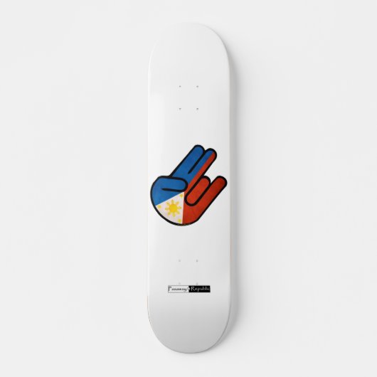 Pinoy Shocker "JDM style" Badge Skateboard (Voorkant)