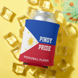 PINOY TROTS Monogram Filipijnen Filipijnse Vlag Blikjeskoeler