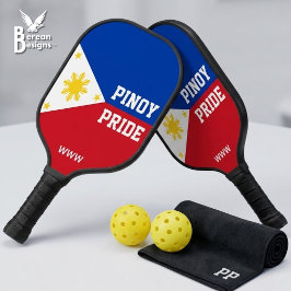 PINOY TROTS Monogram Filipijnen Filipijnse Vlag Pickleball Paddle