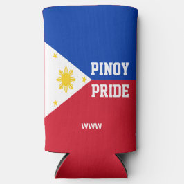 PINOY TROTS Monogram Filipijnen Filipijnse Vlag Seltzer Blikjeskoeler