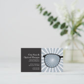 Pinpoint Grungy Rays Glasses Visitekaartje (Staand voorkant)