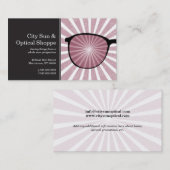 Pinpoint Grungy Rays Glasses Visitekaartje (Voorkant / Achterkant)