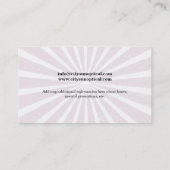 Pinpoint Grungy Rays Glasses Visitekaartje (Achterkant)