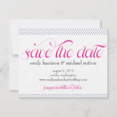 Pinpoint Polka Dots Save the Date (Voorkant)