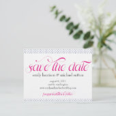 Pinpoint Polka Dots Save the Date (Staand voorkant)