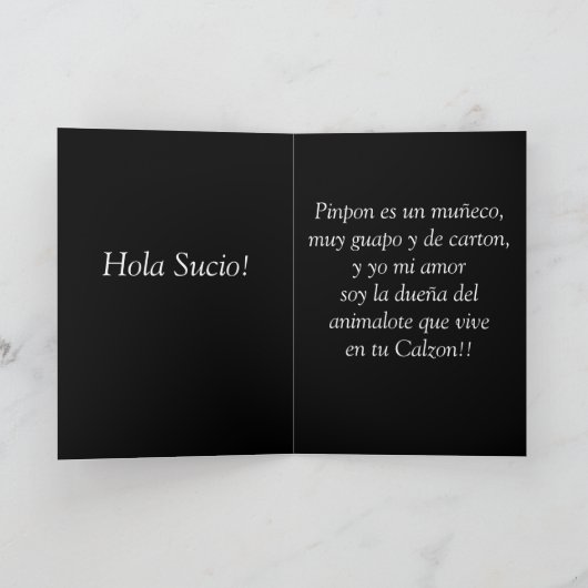 pinpon es un muñeco ! kaart (Binnen)