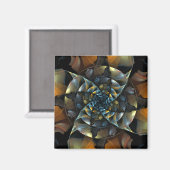 Pinrad Abstract Art Square Magnet (Voorkant / Achterkant)