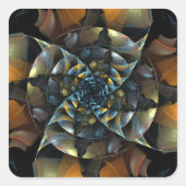 Pinrad Abstract Art Square Sticker (Voorkant)
