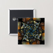 Pinrad Abstracte Art Button (vierkant) (Voorkant /achterkant)