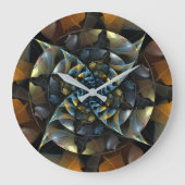 Pinrad Abstracte Art Round Grote Klok (Voorkant)