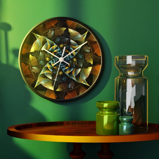 Pinrad Abstracte Art Round Grote Klok