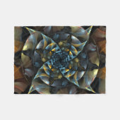 Pinrad Abstracte kunst Fleece Deken (Voorkant (Horizontaal))