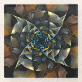 Pinrad Abstracte kunst Glazen Onderzetter (Voorkant)