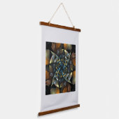 Pinrad Abstracte kunst Hangend Wandkleed (Gebogen)