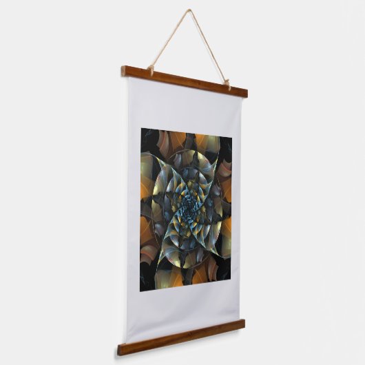 Pinrad Abstracte kunst Hangend Wandkleed (Gebogen)