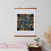 Pinrad Abstracte kunst Hangend Wandkleed (Slaapkamer)