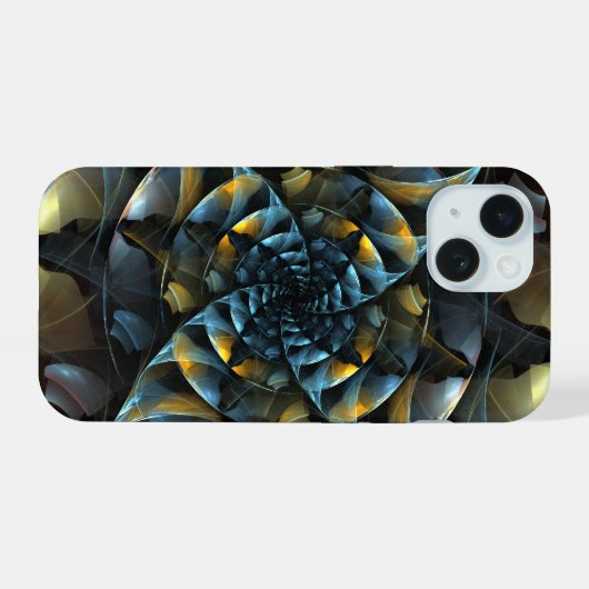 Pinrad Abstracte kunst iPhone 15 Case (Achterkant horizontaal)
