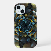 Pinrad Abstracte kunst iPhone 15 Case (Achterkant)