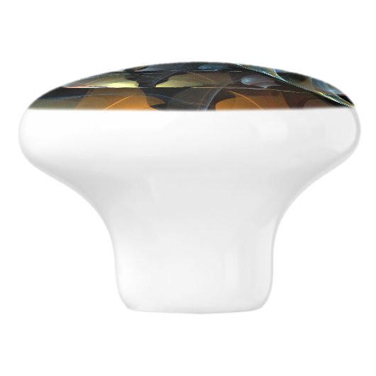 Pinrad Abstracte kunst Keramische Knop (Zijkant)