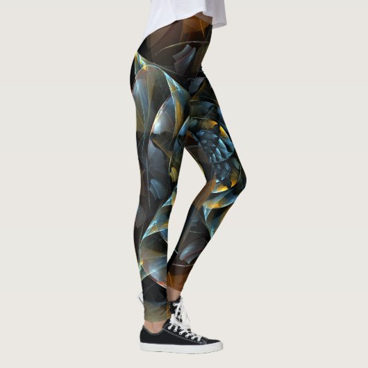 Pinrad Abstracte kunst Leggings (Rechts)