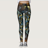 Pinrad Abstracte kunst Leggings (Voorkant)