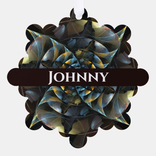 Pinrad Abstracte kunst Ornament Kaart (Achterkant)