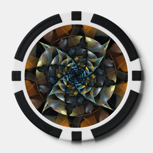 Pinrad Abstracte kunst Poker Chips (Voorkant)