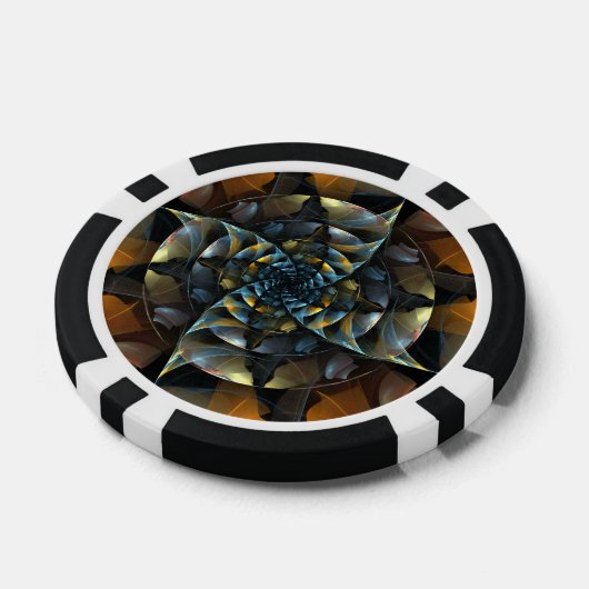 Pinrad Abstracte kunst Poker Chips (Enkel)