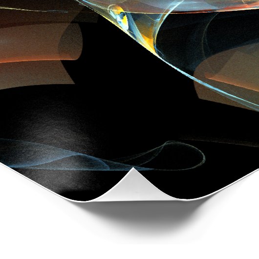 Pinrad Abstracte kunst Poster (Hoek)