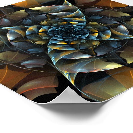 Pinrad Abstracte kunst Poster (Hoek)