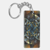Pinrad Abstracte kunst Sleutelhanger (Voorkant Links)