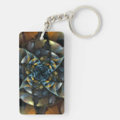 Pinrad Abstracte kunst Sleutelhanger (achterkant)