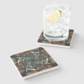 Pinrad Abstracte kunst Stenen Onderzetter (Zijkant)