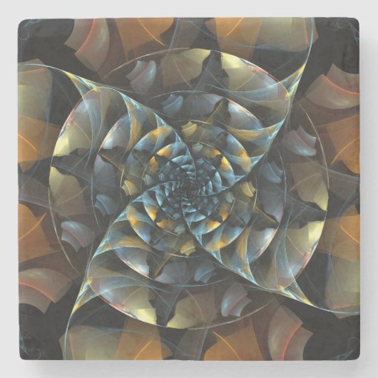 Pinrad Abstracte kunst Stenen Onderzetter (Voorkant)
