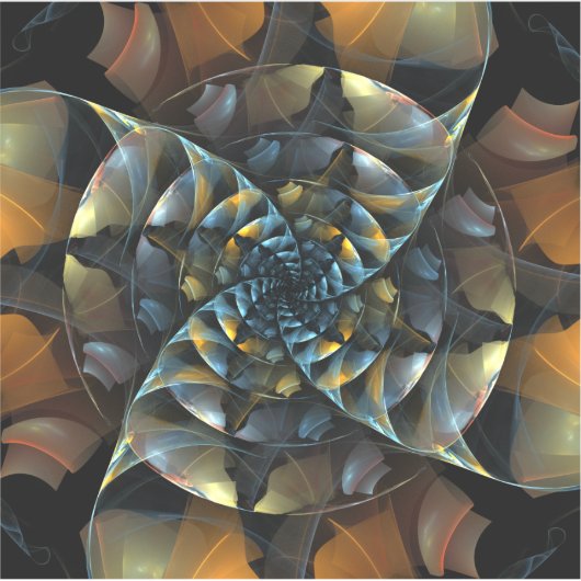 Pinrad Abstracte kunst Sticker (Voorkant)