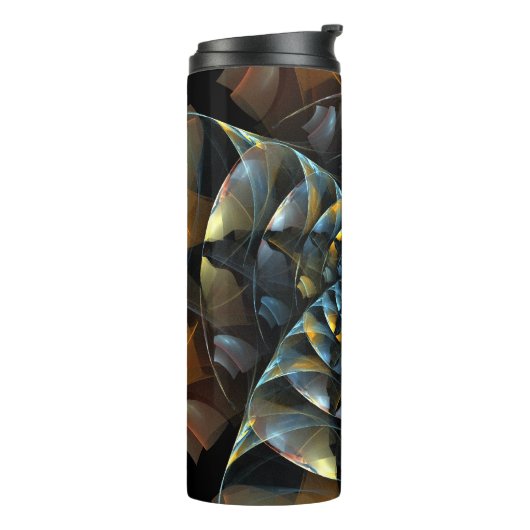 Pinrad Abstracte kunst Thermosbeker (Gedraaid links)