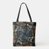 Pinrad Abstracte kunst Tote Bag (Achterkant)