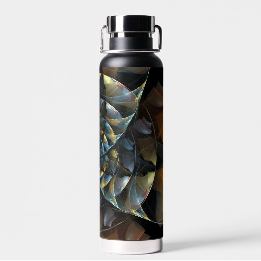 Pinrad Abstracte kunst Waterfles (Achterkant)