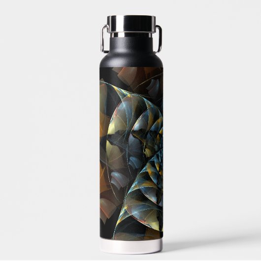 Pinrad Abstracte kunst Waterfles (Voorkant)