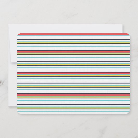 Pinrad Birthday Invitation {Carnaval} Kaart (Achterkant)