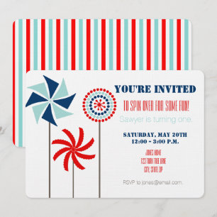 Pinrad Birthday Invitation {zomer} Kaart