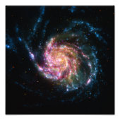 Pinrad Galaxy Spiral Space Foto Afdruk (Voorkant)