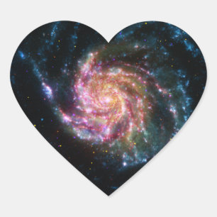 Pinrad Galaxy Spiral Space Hart Sticker