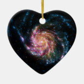 Pinrad Galaxy Spiral Space Keramisch Ornament (Voorkant)