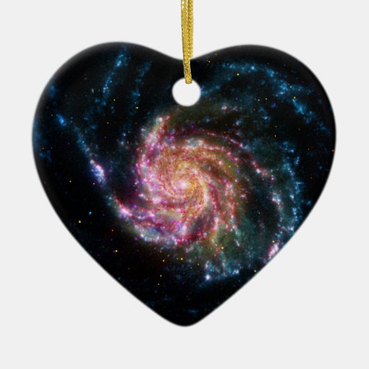 Pinrad Galaxy Spiral Space Keramisch Ornament (Voorkant)