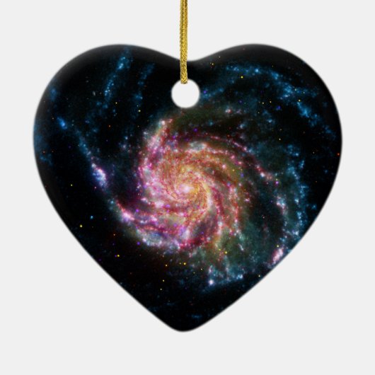 Pinrad Galaxy Spiral Space Keramisch Ornament (Achterkant)