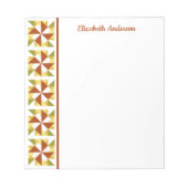 Pinrad Quilt Block Border Note Pad Notitieblok (Voorkant)