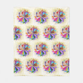  Pinrad Quilt Pattern Fleece Deken (Voorkant)